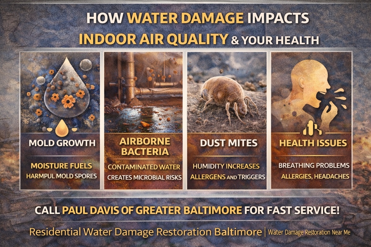 How Water Damage Affects Indoor Air Quality & Your Family’s Health